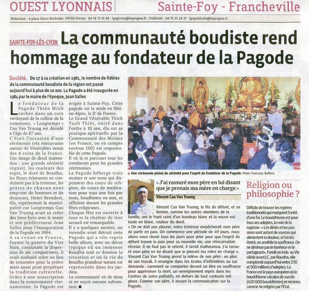 Samedi 02 Juin – Cérémonie à la pagode